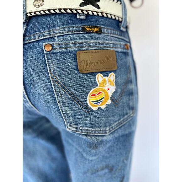 Vintage 80s Native American Belt  Unisex Western Leather Belt with Braided Trim - Picture 7 of 7